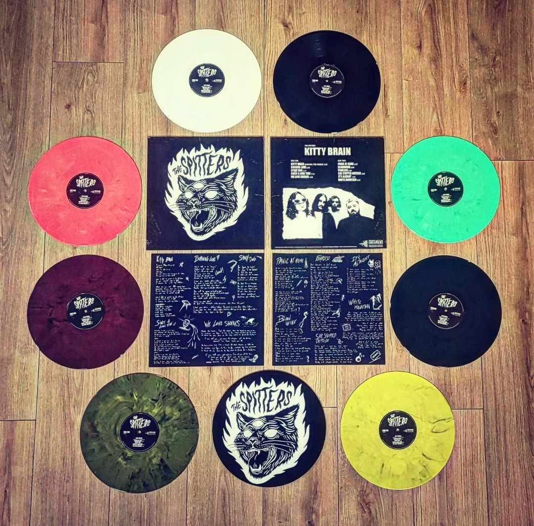 THE SPITTERS - "Kitty Brain" - Limited Colored 12" LP Vinyl